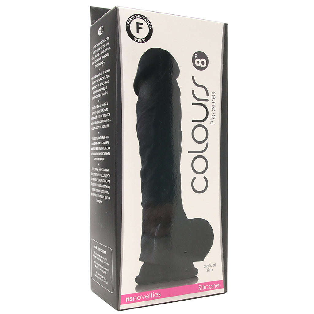 Large Silicone Colours Dildo in Black Dildo Sex Toys > Large Dildos