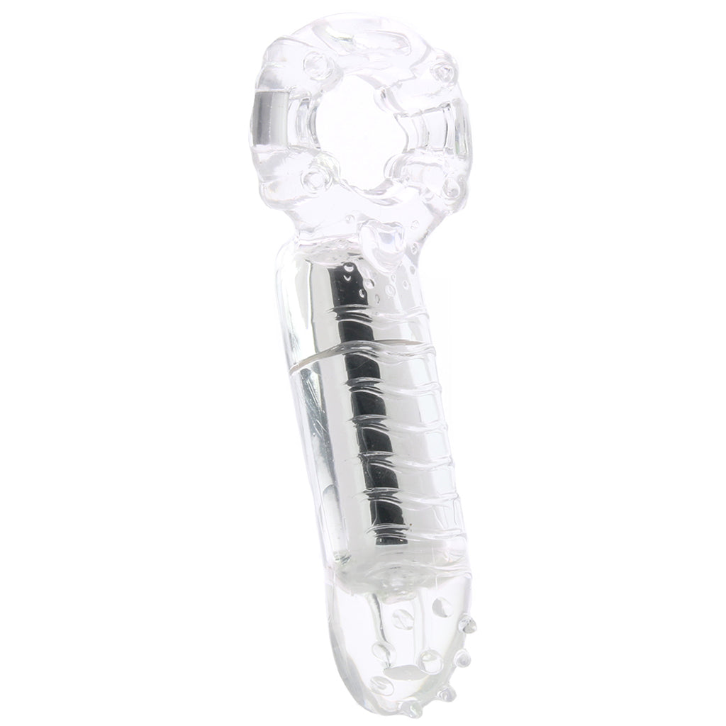 MachO Clitoral Massage Vibrating Cock Ring in Clear Cock Rings