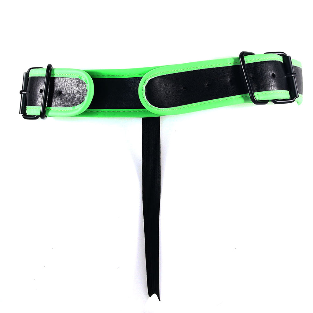 Ouch! Glow In The Dark Front Buckle Jock Strap /XL Bondage and Fetish > Men's Bondage Wear