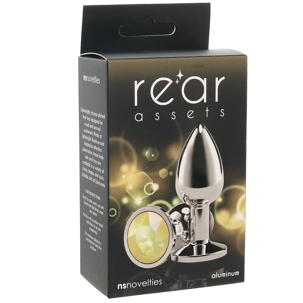 Rear Assets Medium Yellow Gem Plug Anal Sex Toys > Butt Plugs