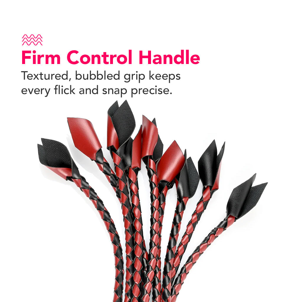 Saffron Braided Flogger Bondage and Fetish > Whips and Crops