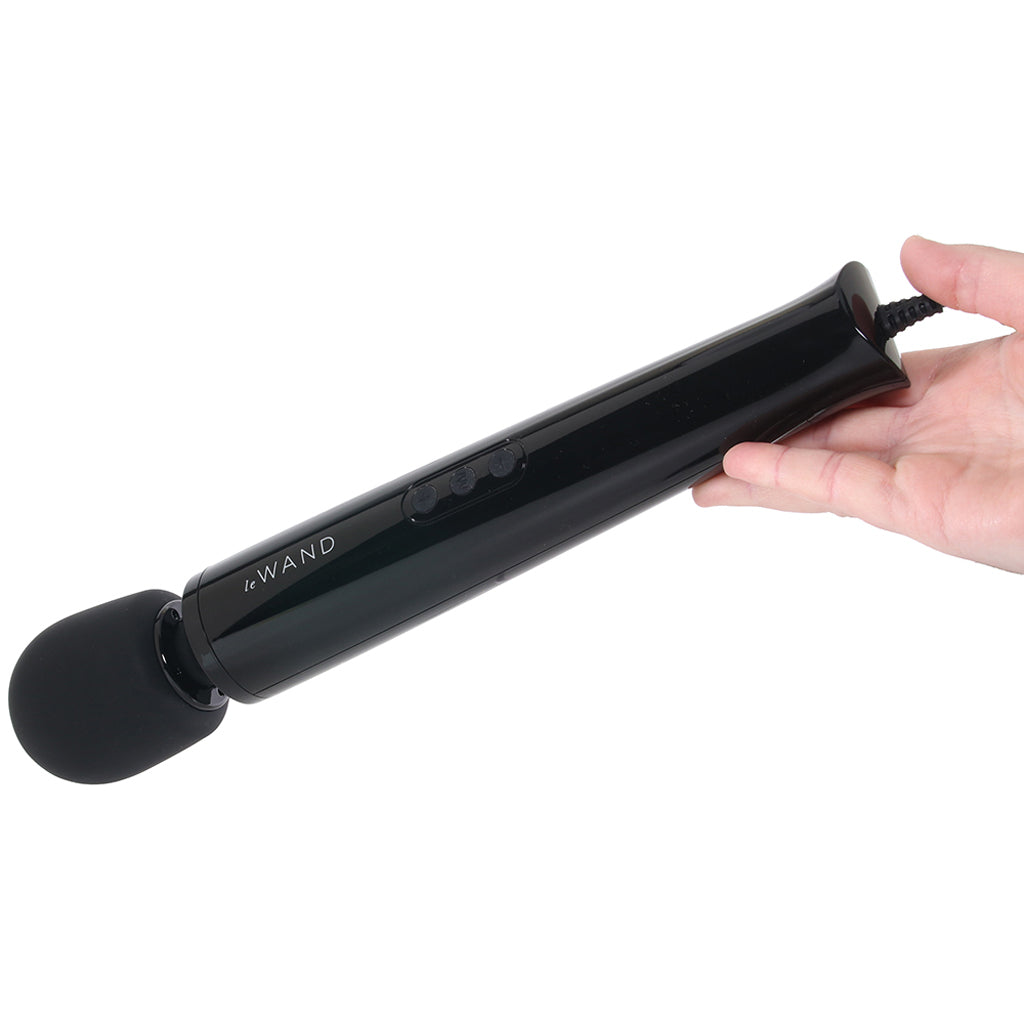 Le Wand Plug-In Massager in Black Vibrators > Wands