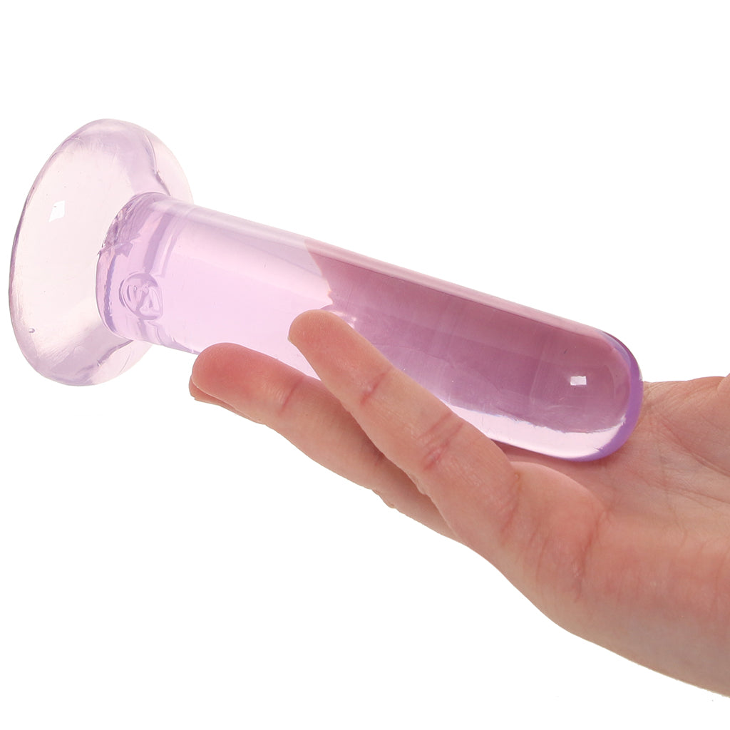 RealRock 5 Inch Straight Dildo in Purple Dildo Sex Toys > Non-Phallic Dildos