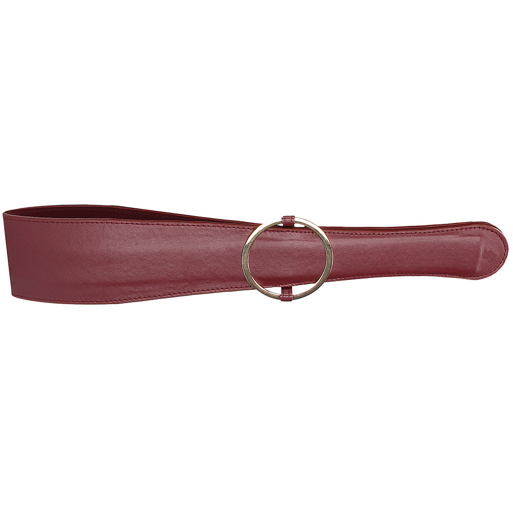 Ouch! Halo Belt Flogger in Burgundy Bondage and Fetish > Whips and Crops