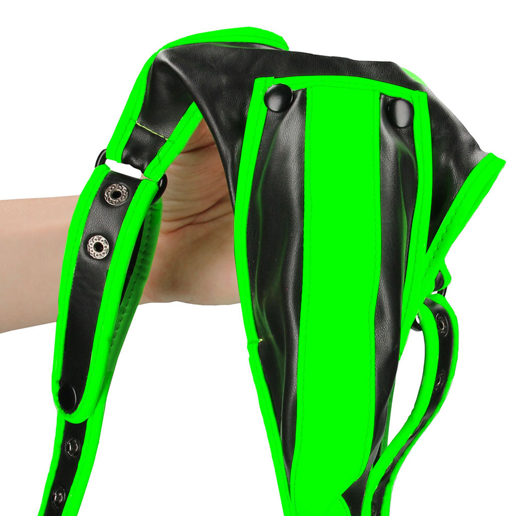 Ouch! Glow In The Dark Full Body Harness /XL Bondage and Fetish > Men's Bondage Wear