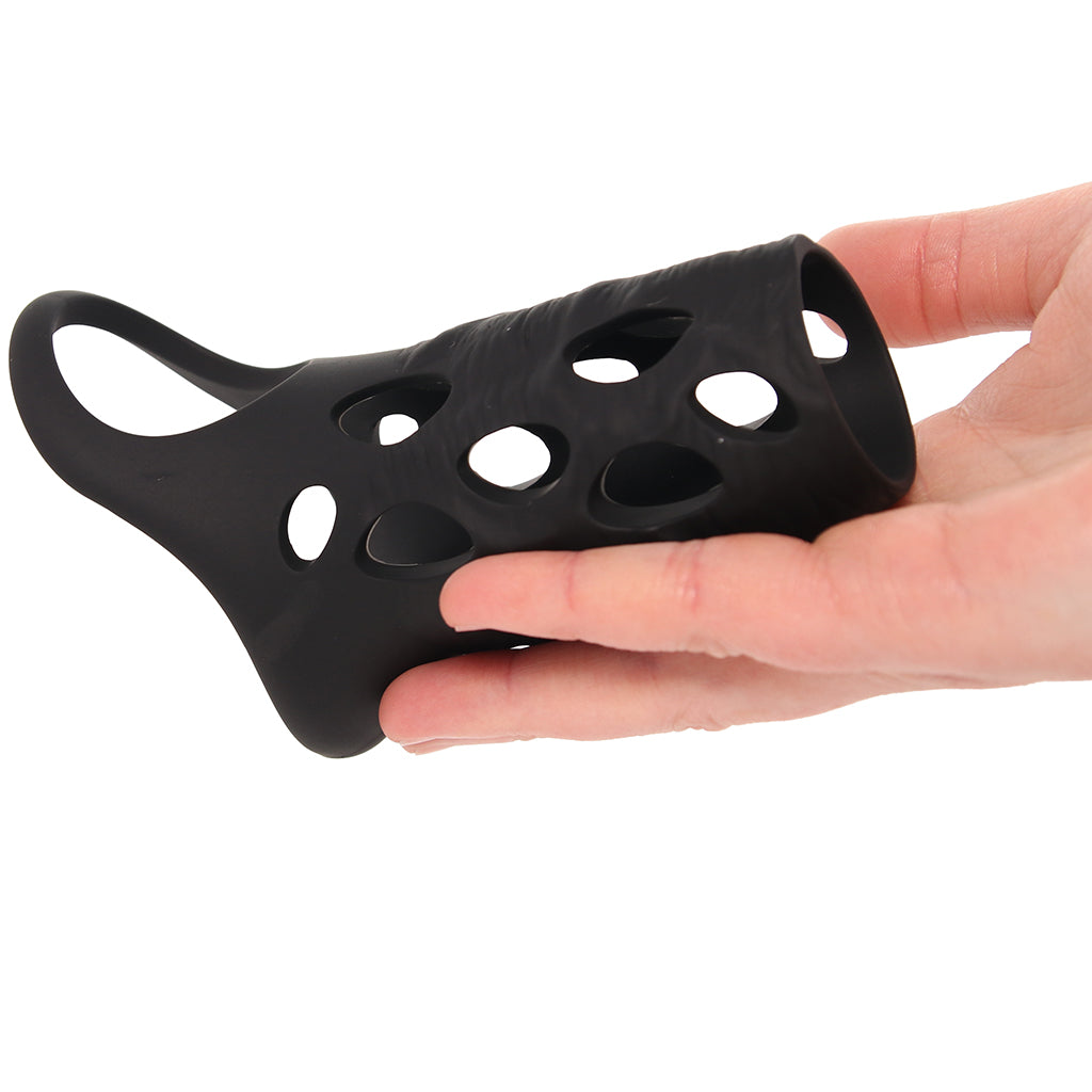 Renegade Edge Vibrating Sleeve with Remote Male Enhancement > Extenders and Sleeves