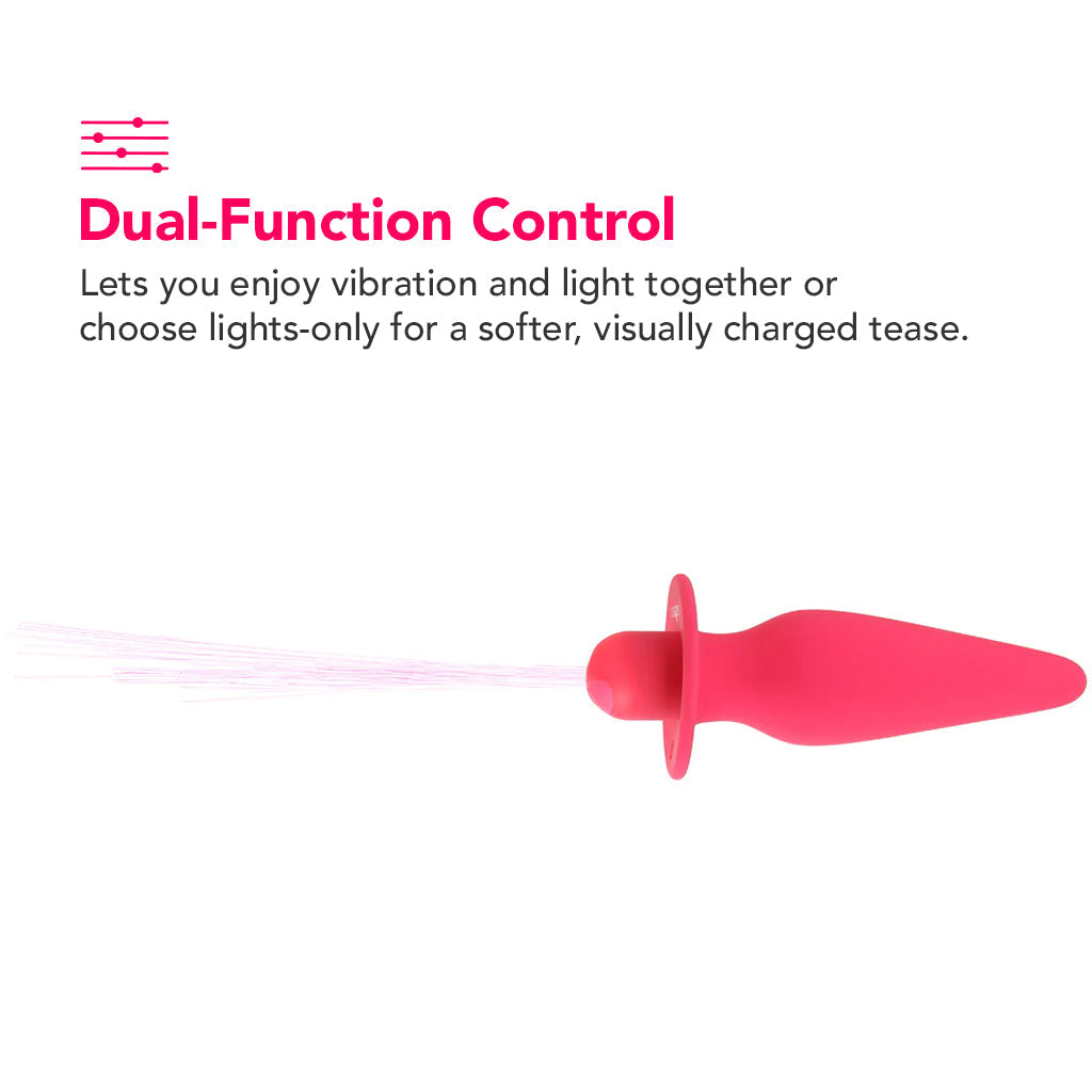 Southern Lights Vibrating Butt Plug in Pink Anal Sex Toys > Butt Plugs