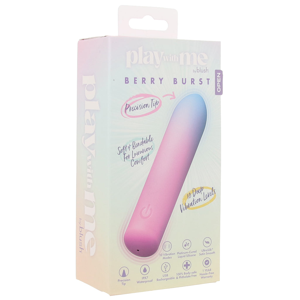 Play With Me Berry Burst Flexible Bullet Vibe Vibrators > Bullet and Egg Vibrators