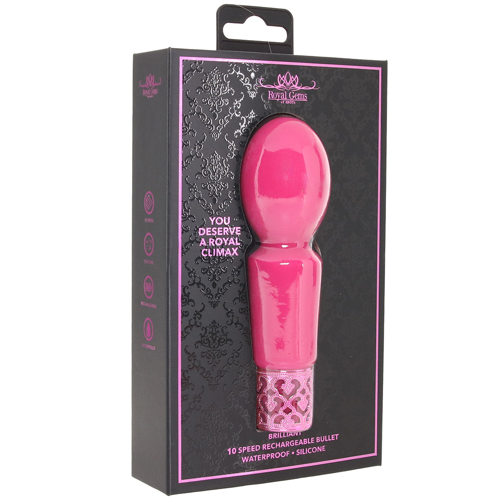 Royal Gems Brilliant Bullet Vibe in Pink Vibrators > Clitoral Stimulators