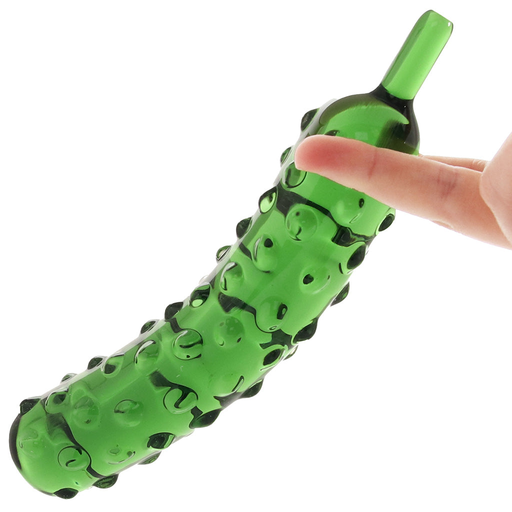 gläs Caressing Cucumber Glass Dildo Dildo Sex Toys > G-Spot Dildos