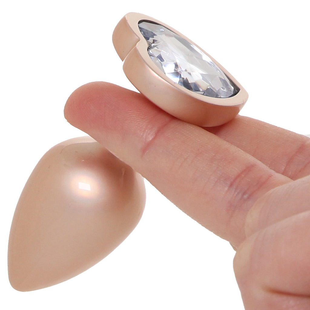 Booty Bling Gold Metal Jewelled Butt Plug in Small Anal Sex Toys > Butt Plugs