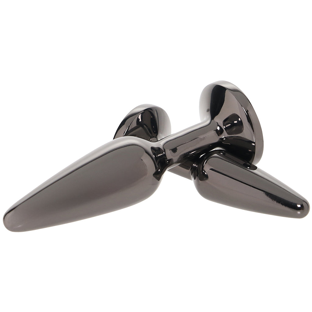 Rear Assets 2 Piece Butt Plug Kit in Gunmetal Anal Sex Toys > Butt Plugs