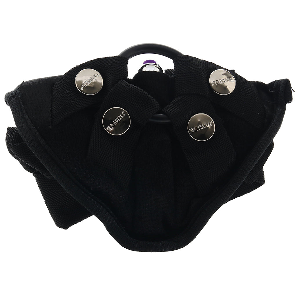 Velvet Vibrating Bullet Harness in Black Dildo Sex Toys > Strap-On and Harnesses
