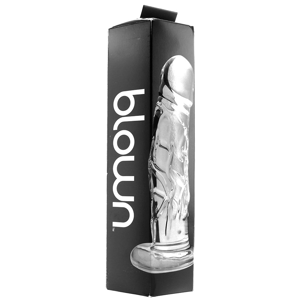 Blown Medium 7 Inch Realistic Glass Dildo Dildo Sex Toys > Pyrex Glass Dildos