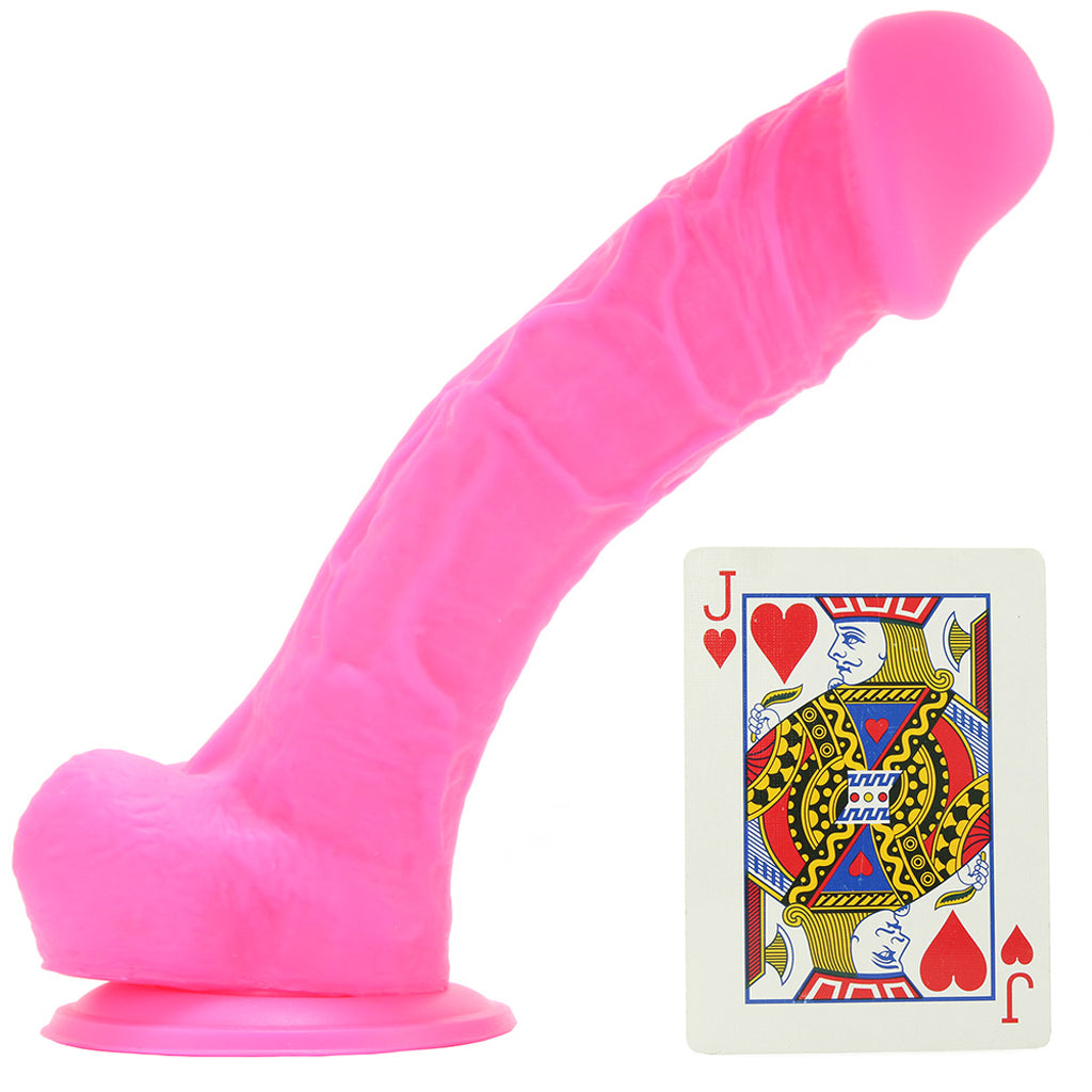 Colours 8 Inch Dual Density Silicone Dildo in Pink Dildo Sex Toys > Realistic Dildos