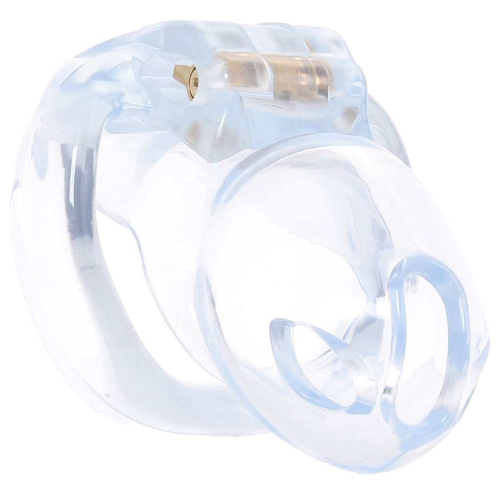 Lockmaster 3.5 Inch See-Thru Side Lock Chastity Cage Bondage and Fetish > Cock and Ball Devices