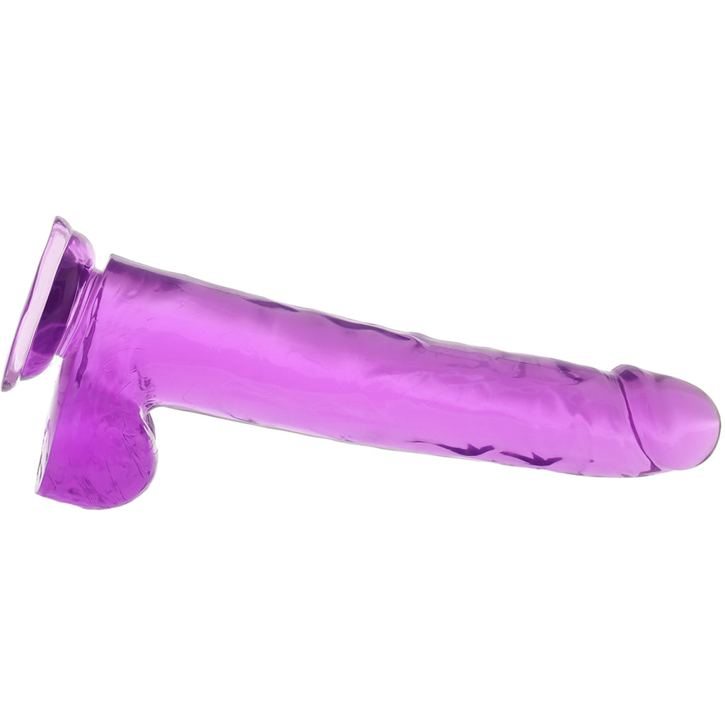 Size Queen 10 Inch Jelly Dildo in Purple Dildo Sex Toys > Realistic Dildos