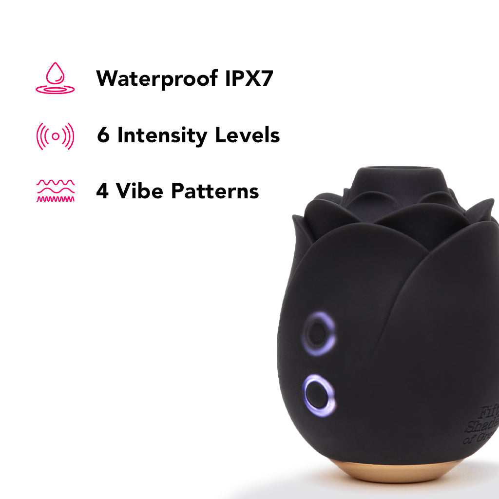 Fifty Shades Of Grey Hearts & Flowers Rose Vibe Vibrators > Clitoral Stimulators
