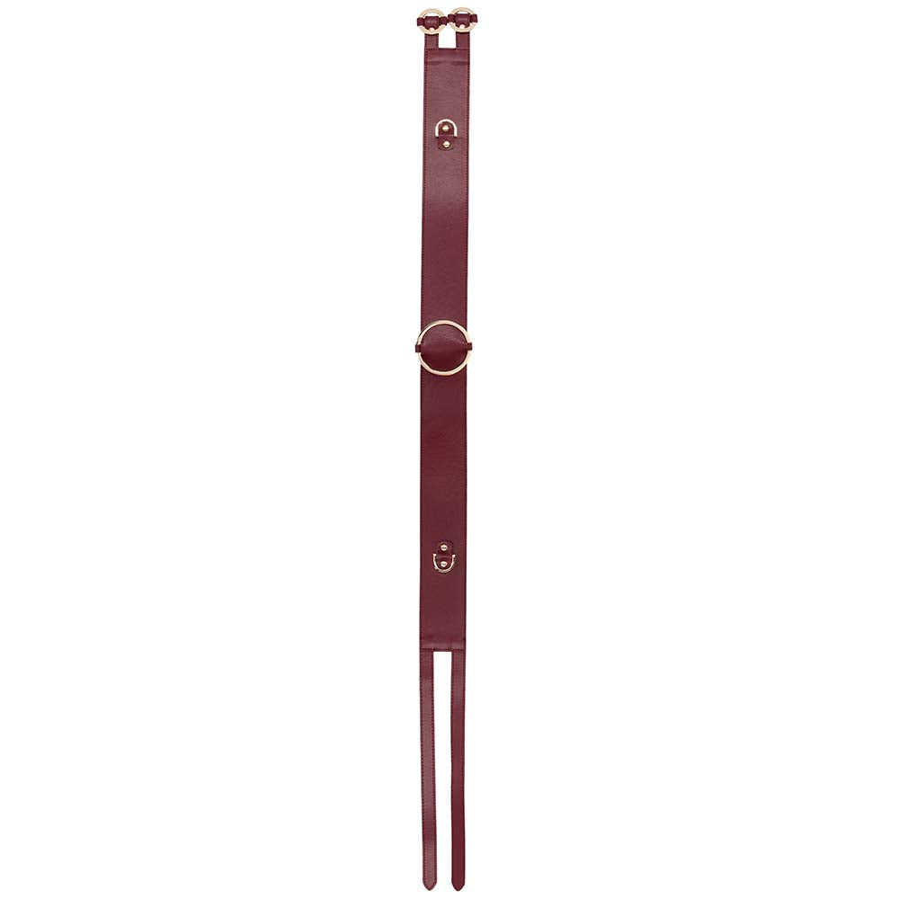 Ouch! Halo Burgundy Waist Bondage Belt /M Bondage and Fetish > Restraints