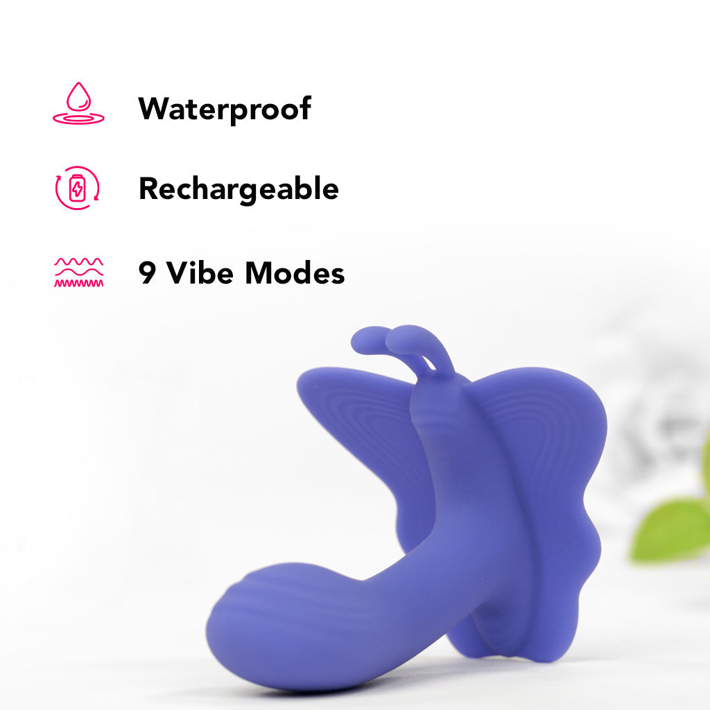 Connect App Controlled Venus Butterfly Wearable Vibe Vibrators > Wearable & Panty Vibrators