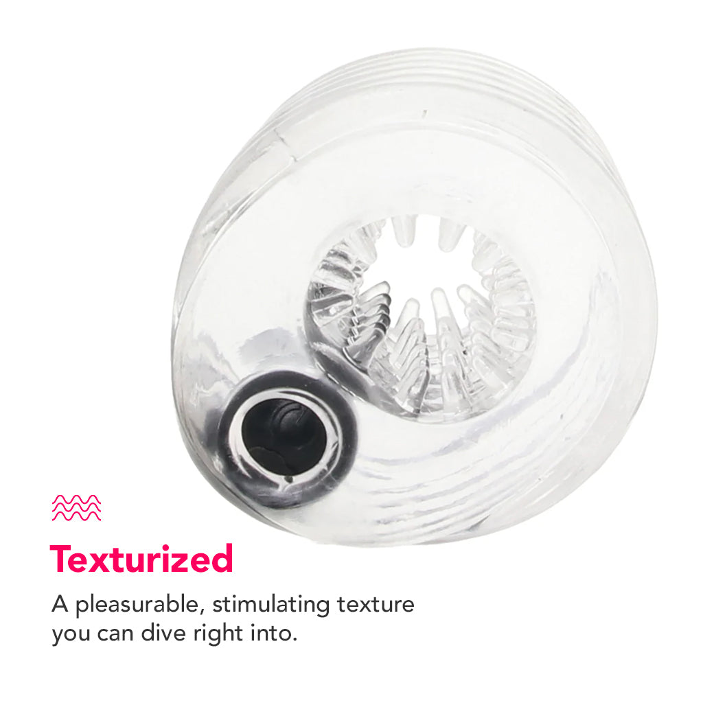 PinkCherry Sensation Vibrating Blowjob Stroker Male Masturbators > Discreet Masturbators