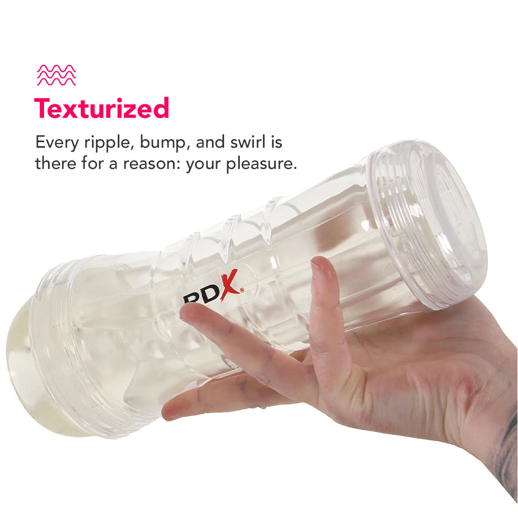 PDX Elite ViewTube XXL LED Stroker Male Masturbators > Self-Contained Strokers