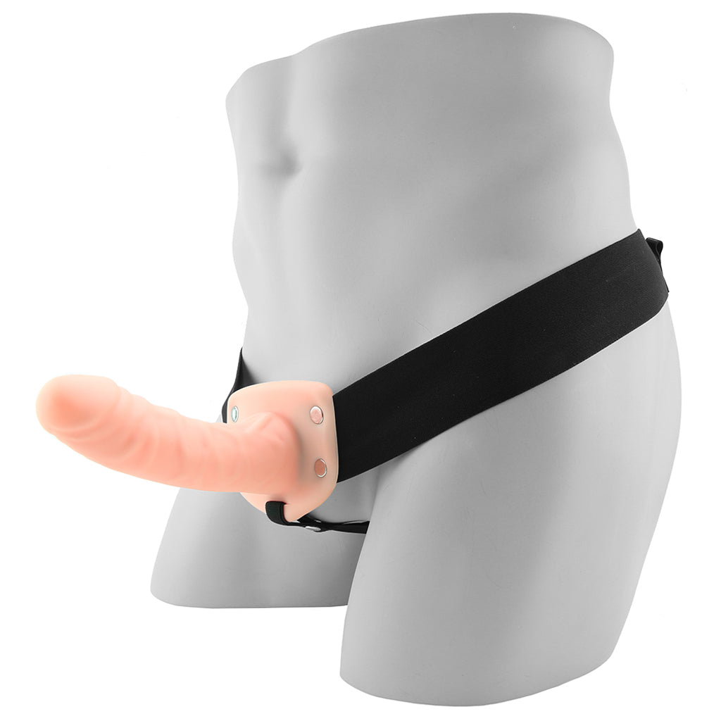 Dr. Skin 6 Inch Hollow Strap-On in Vanilla Dildo Sex Toys > Strap-On and Harnesses