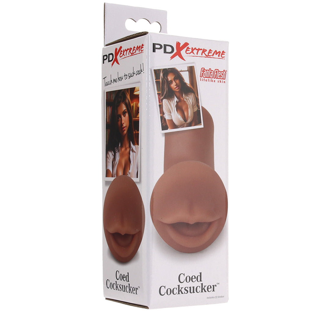 PDX Extreme Coed Cocksucker Stroker in Brown Male Masturbators > Mouth Masturbators & Strokers
