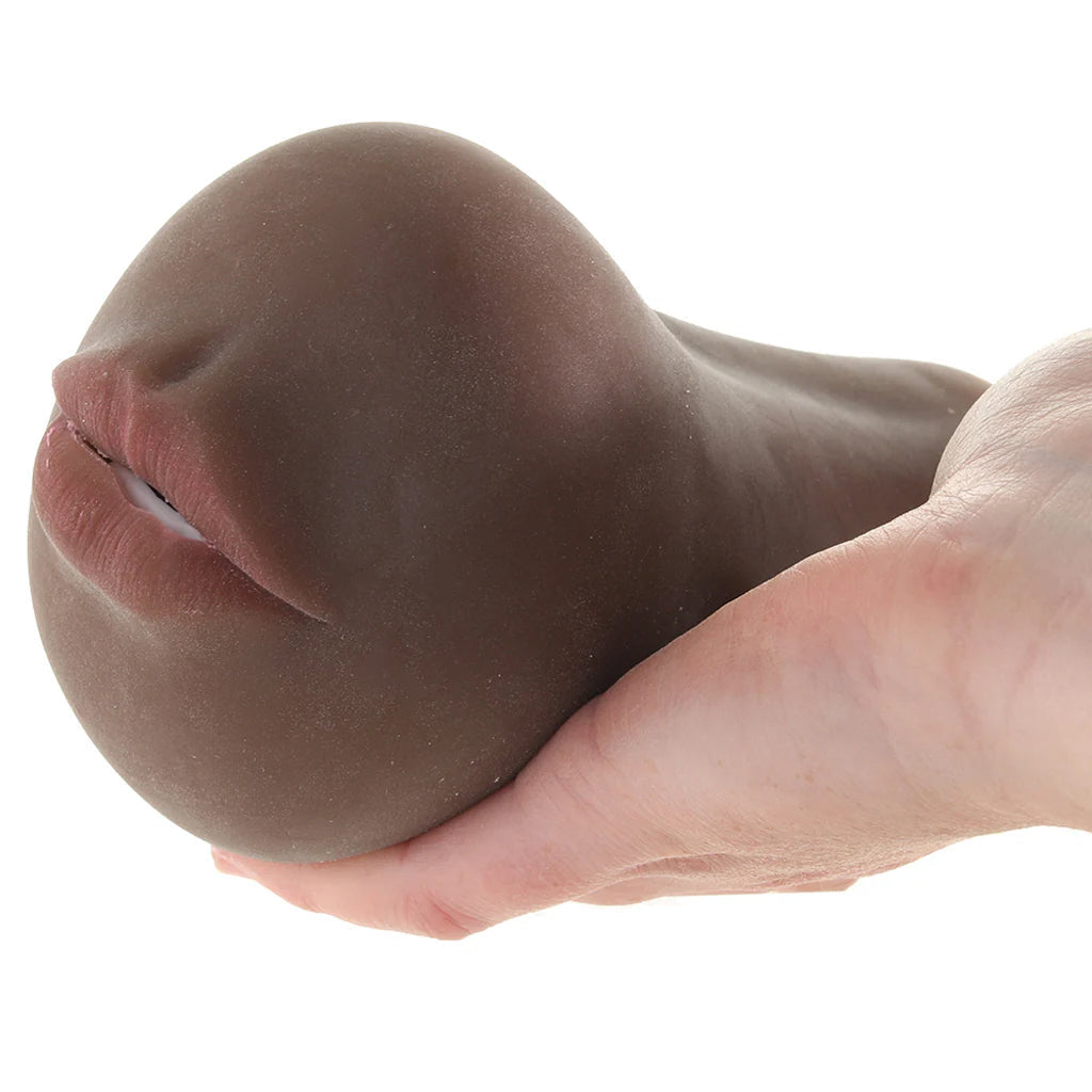 Stroke It Anatomical Mouth Stroker in Brown Male Masturbators > Mouth Masturbators & Strokers