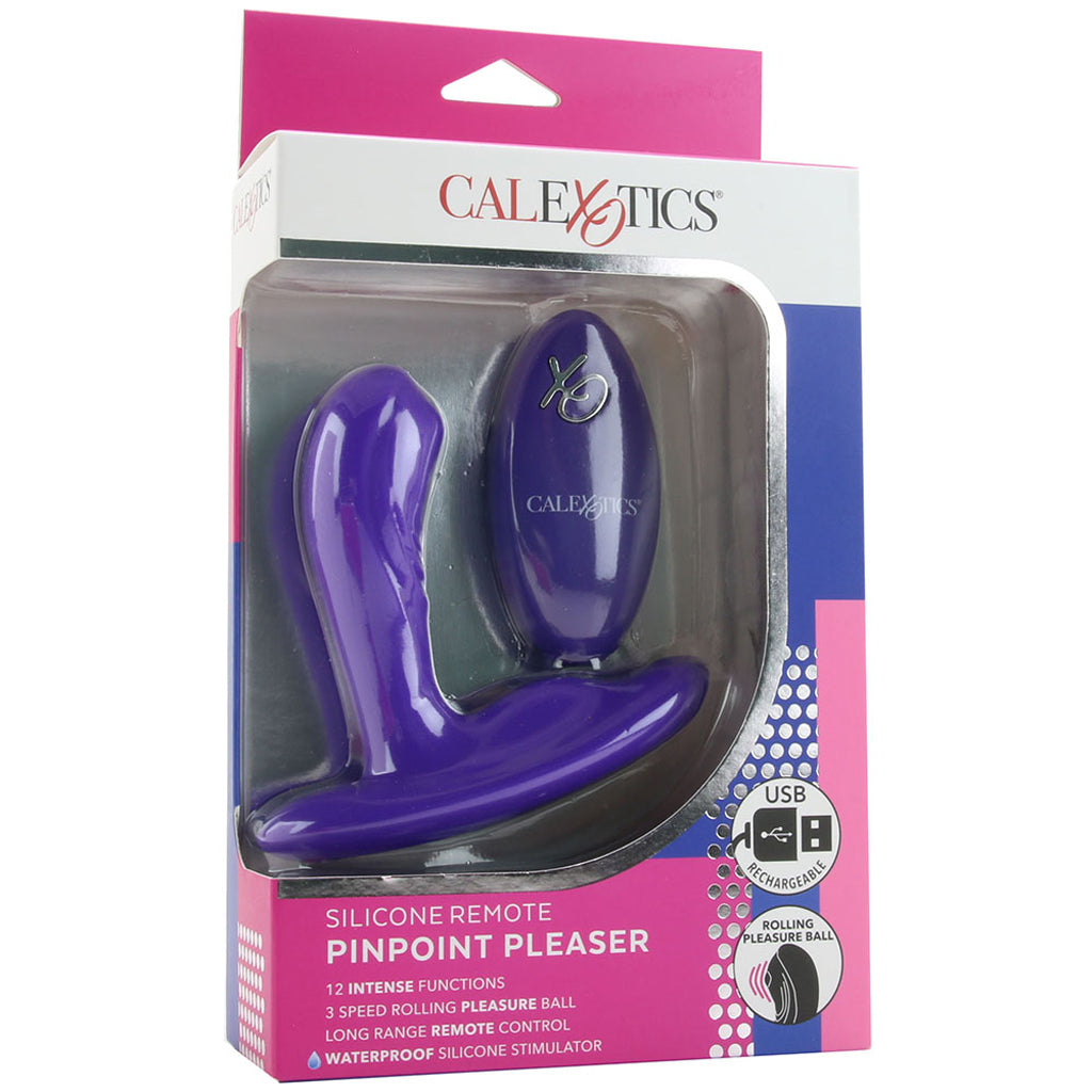Silicone Remote PinPoint Pleaser P-Spot Vibe in Purple Anal Sex Toys > Prostate Massagers