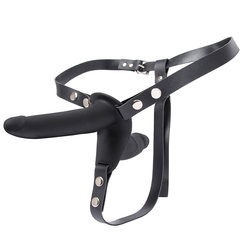 Lux Fetish Silicone Strap-On with Double Dildo Dildo Sex Toys > Strap-On and Harnesses