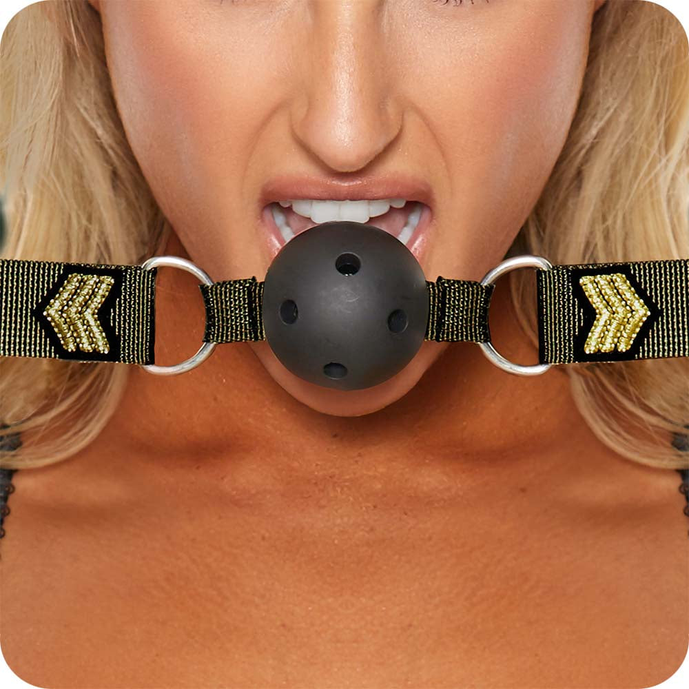 Ouch! Army Themed Breathable Ball Gag Bondage and Fetish > Ball Gags & Mouth Restraints