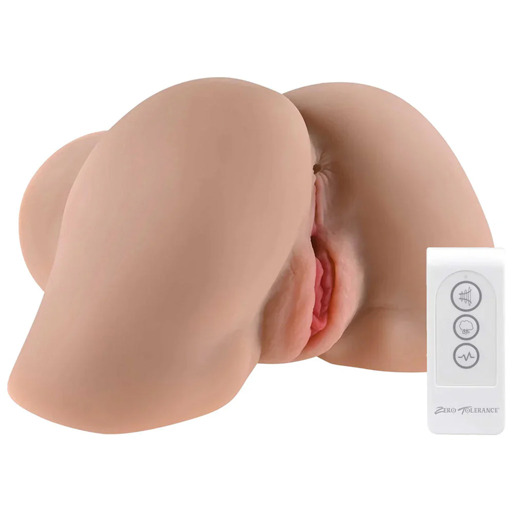 Rear Beauty Sucking & Vibrating Masturbator in Light Male Masturbators > Realistic Butts