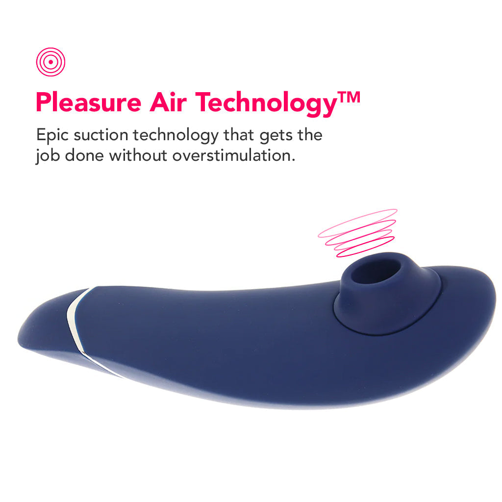 Womanizer Premium 2 Pleasure Air Stimulator in Blueberry Vibrators > Clitoral Stimulators