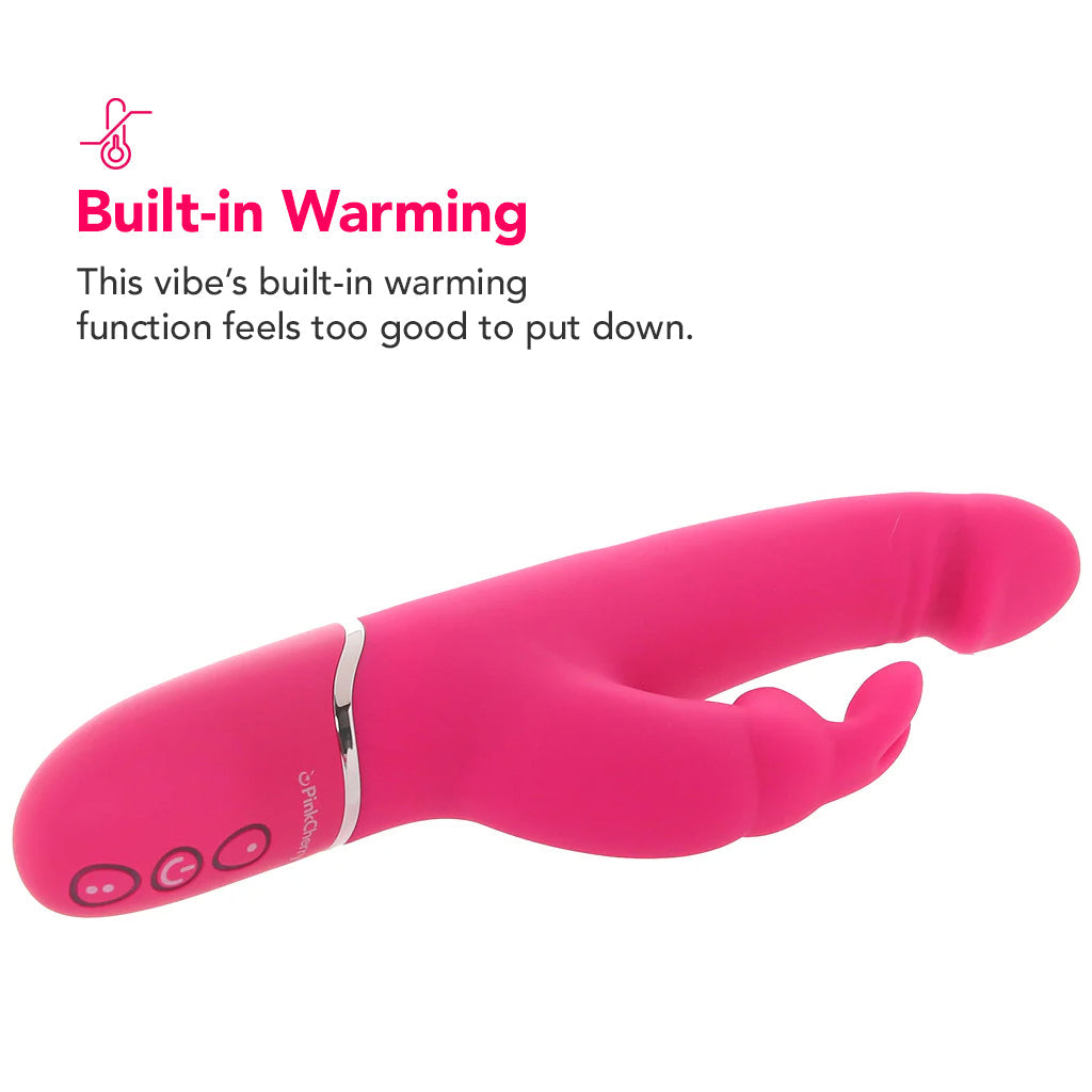PinkCherry Warming Realistic Rabbit Vibe in Pink Vibrators > Rabbit Vibrators