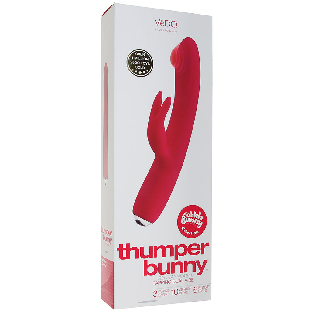 Thumper Bunny Tapping Rabbit Vibe in Pink Clearance