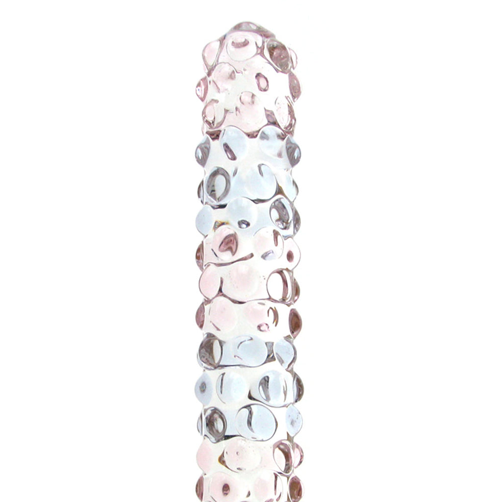 gläs 7 Inch Purple Rose Nubby Dildo Dildo Sex Toys > Pyrex Glass Dildos