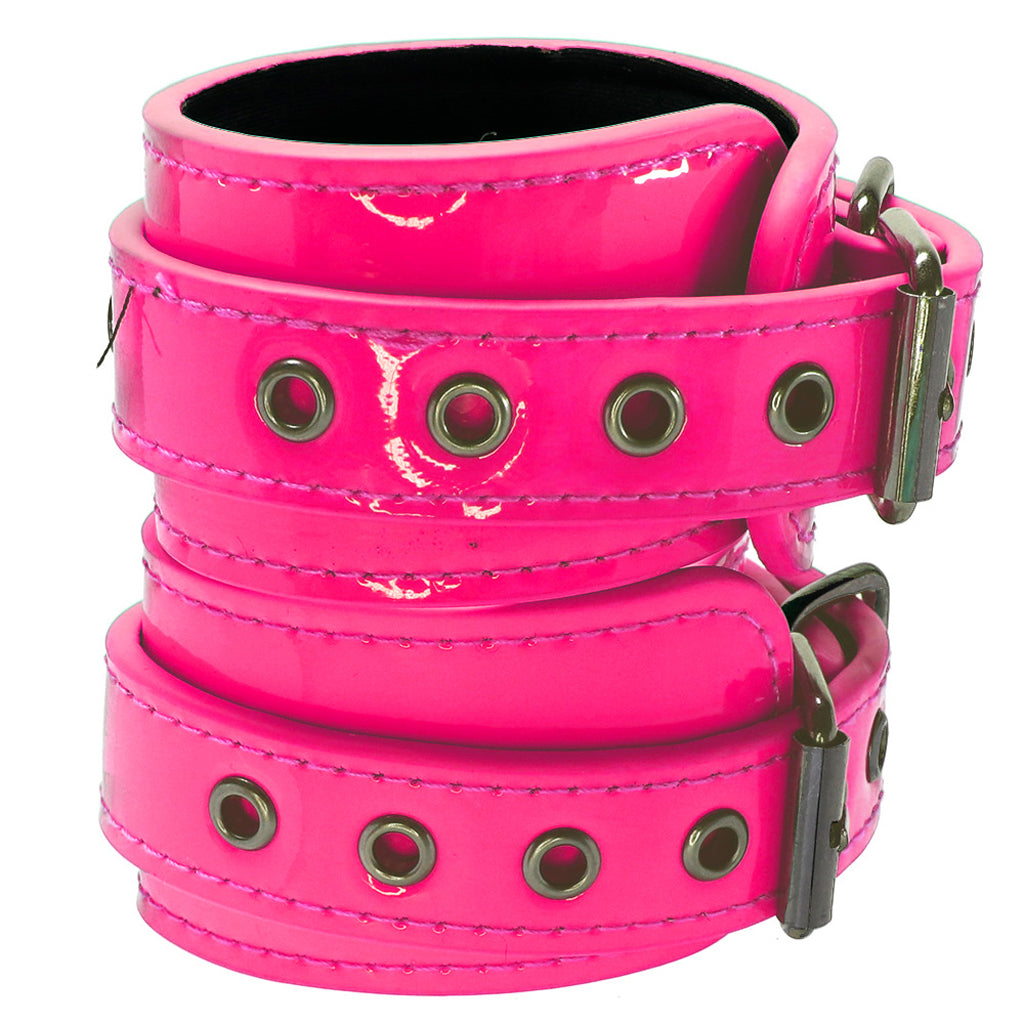 Electra Play Things Ankle Cuffs in Neon Pink Bondage and Fetish > Wrist and Ankle Cuffs