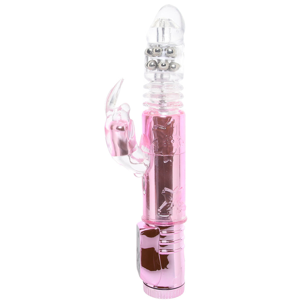 Thrusting Orgasm Bunny Vibe in Pink Vibrators > Rabbit Vibrators