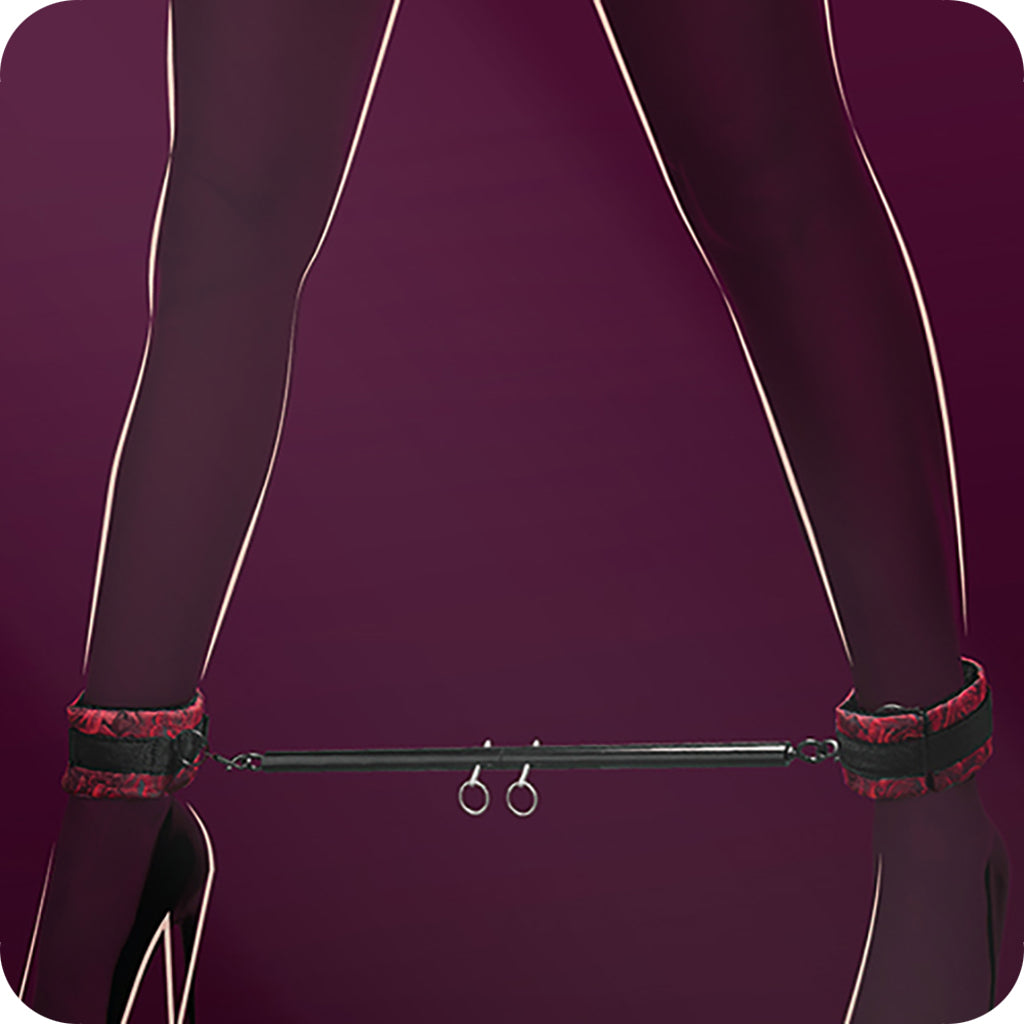 Secret Kisses Rosegasm Ankle Spreader Bar Set Bondage and Fetish > Restraints