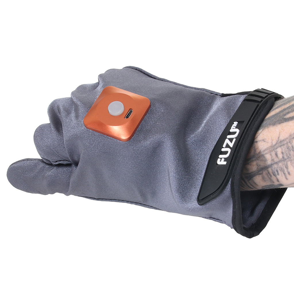 Fuzu Vibrating Large Massage Gloves in Grey Vibrators > Clitoral Stimulators