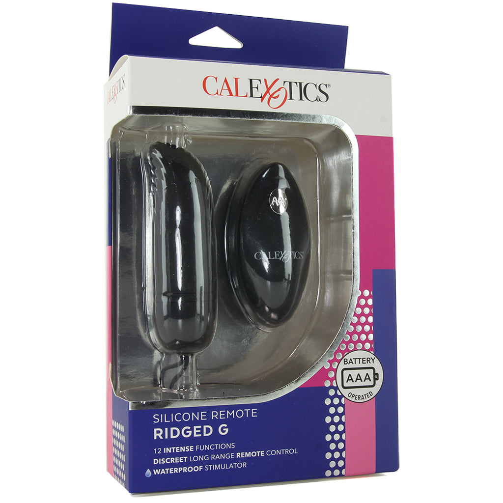 Silicone Remote Ridged G Vibe in Black Vibrators > G-Spot Vibrators
