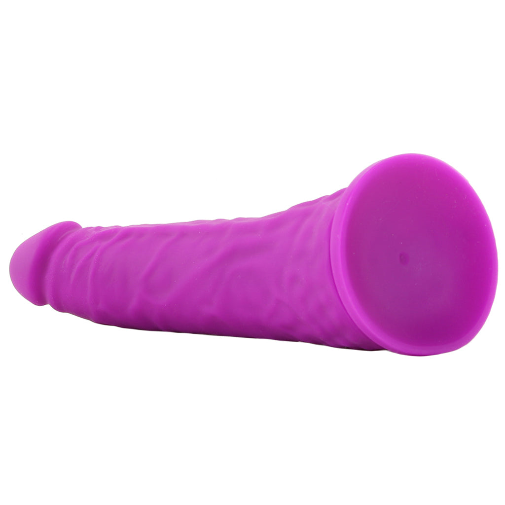 Colours Thin Pleasures 8 Inch Silicone Dildo in Purple Dildo Sex Toys > Realistic Dildos