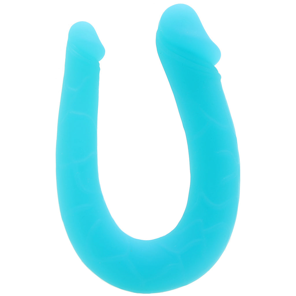 Silicone AC/DC Double Dildo in Teal Dildo Sex Toys > Double Ended Dildos