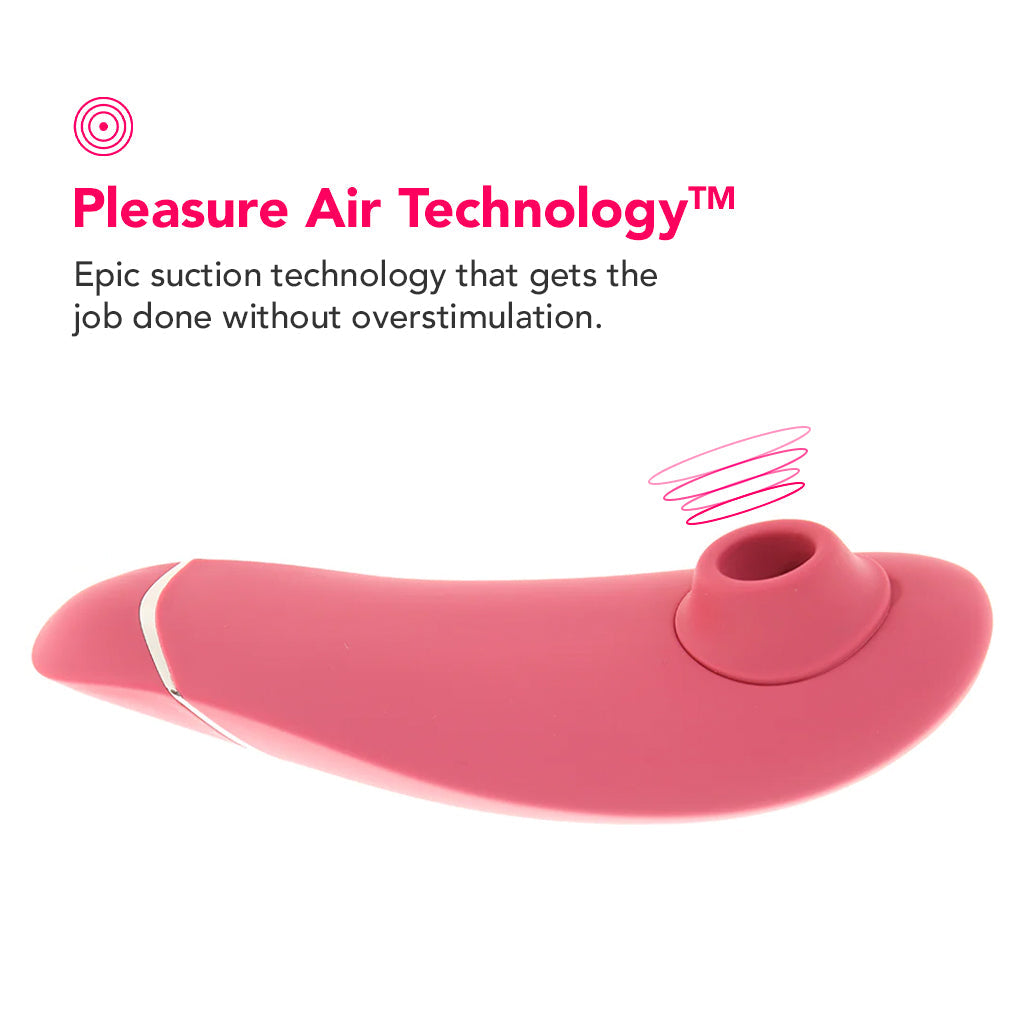 Womanizer Premium 2 Pleasure Air Stimulator in Raspberry Vibrators > Clitoral Stimulators