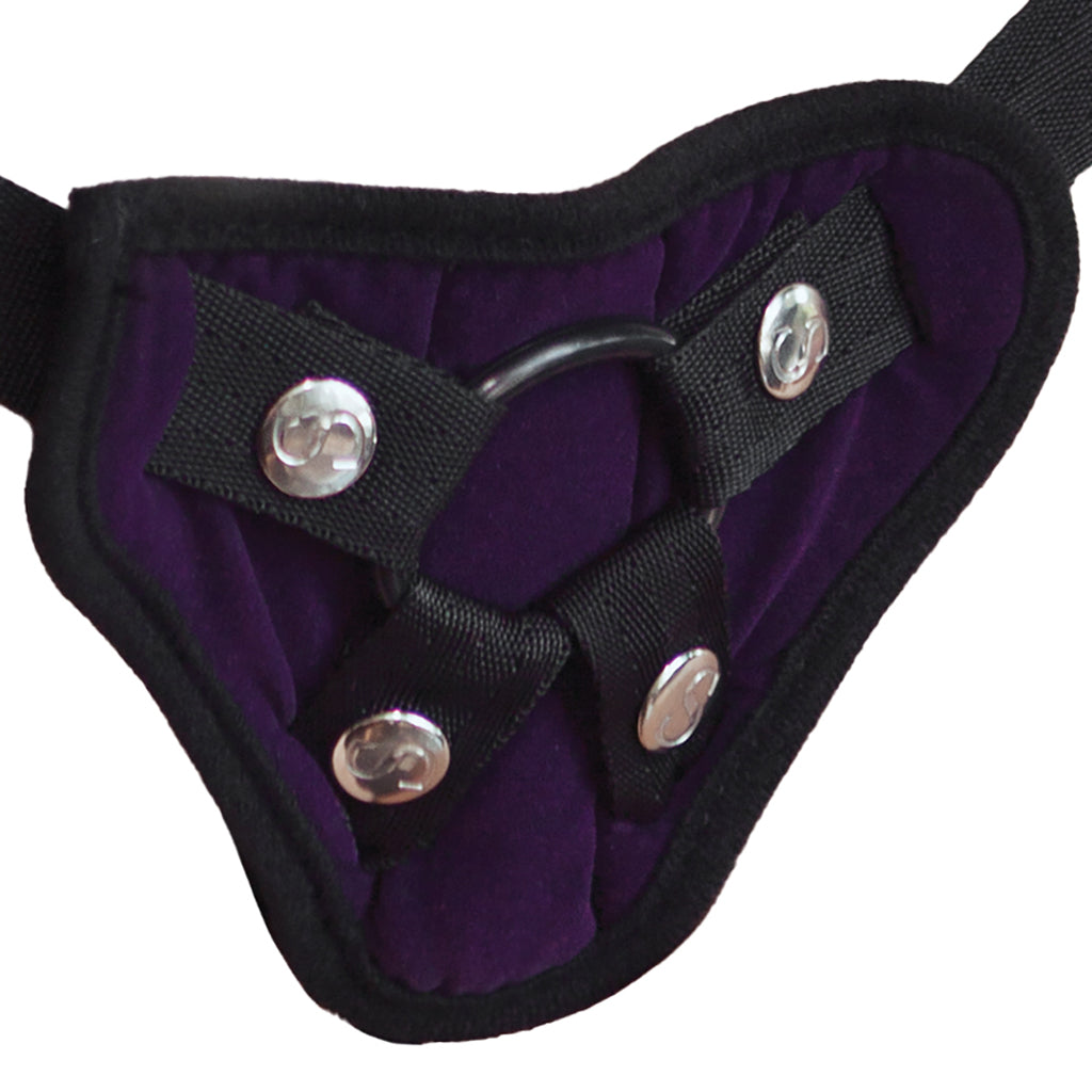 Purple Strap-On Harness Dildo Sex Toys > Strap-On and Harnesses