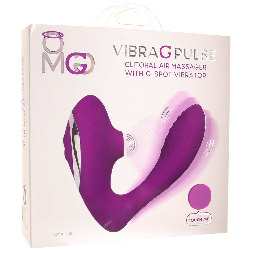OMG Vibra G Pulse Clitoral Air Massager in Purple Vibrators > G-Spot Vibrators
