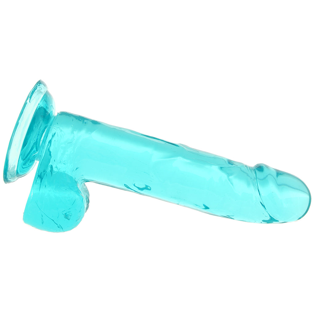 Size Queen 6 Inch Jelly Dildo in Teal Dildo Sex Toys > Realistic Dildos