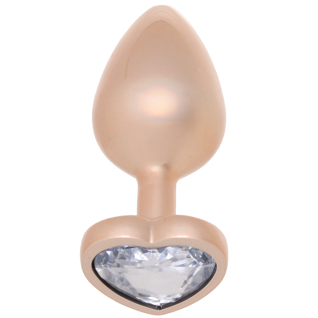 Booty Bling Gold Metal Jewelled Butt Plug in Medium Anal Sex Toys > Butt Plugs