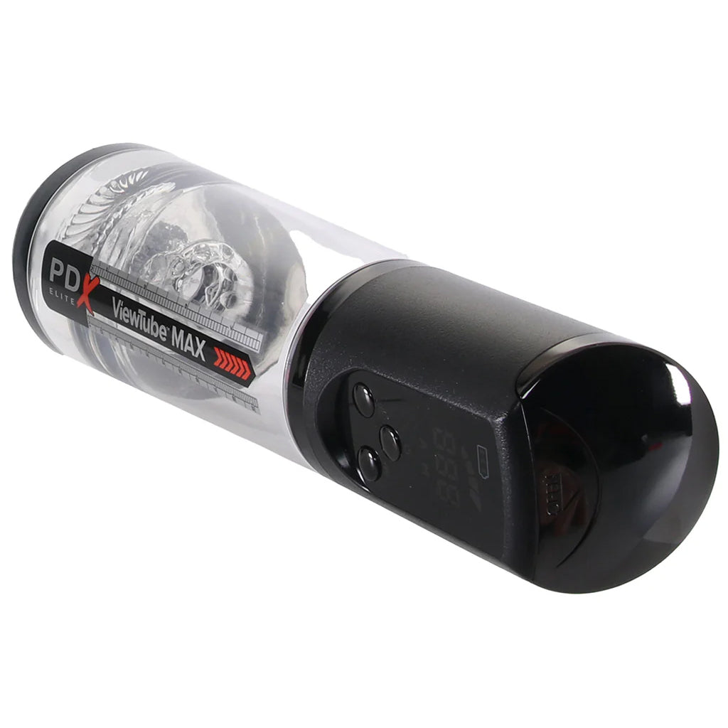 PDX Elite ViewTube Max View Suction Stroker Male Masturbators > Auto Strokers